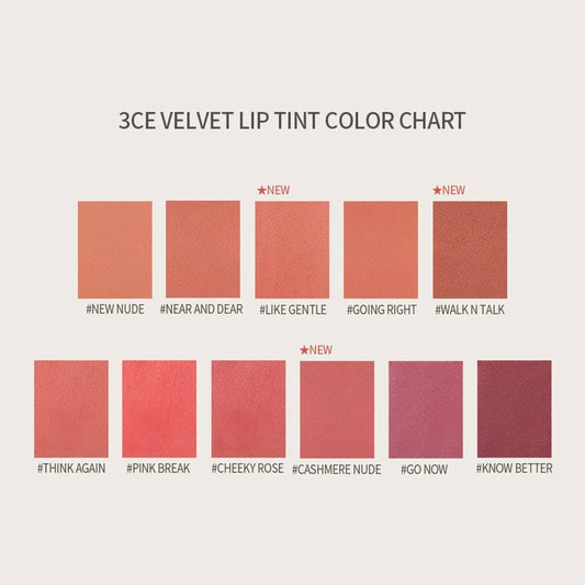 3CE Velvet Lip Tint 4g
