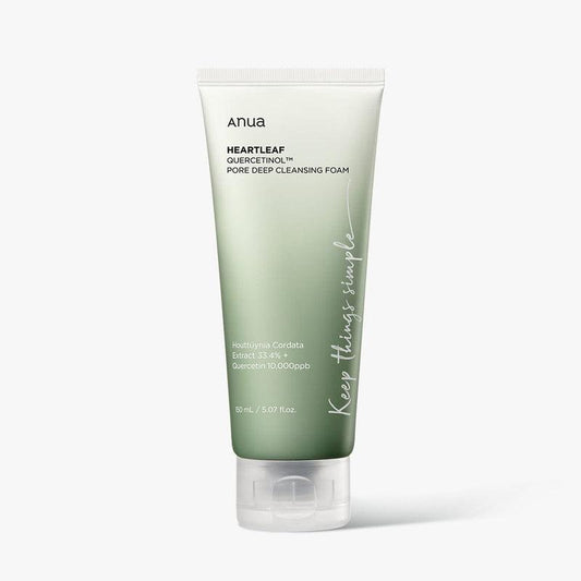 Anua Heartleaf Quercetinol Pore Deep Cleansing Foam KOOMIKO_Korean Skincare K-Beauty
